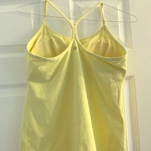 Lululemon tank top bright yellow size 8